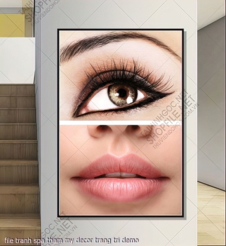 file tranh spa tham my decor trang tri