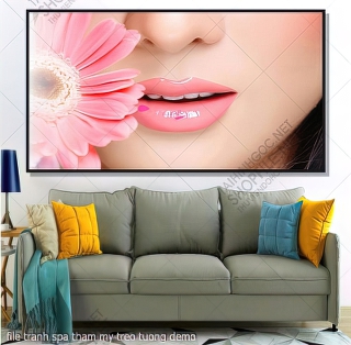 file tranh spa tham my treo tuong