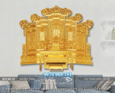 file tranh tach nen ban tho dat vang gold tranh phong tho 02102024 phu