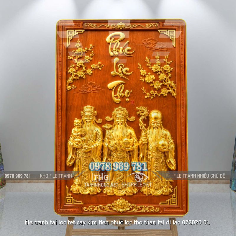 file tranh tai loc tet cay kim tien phuc loc tho than tai di lac 072026 01