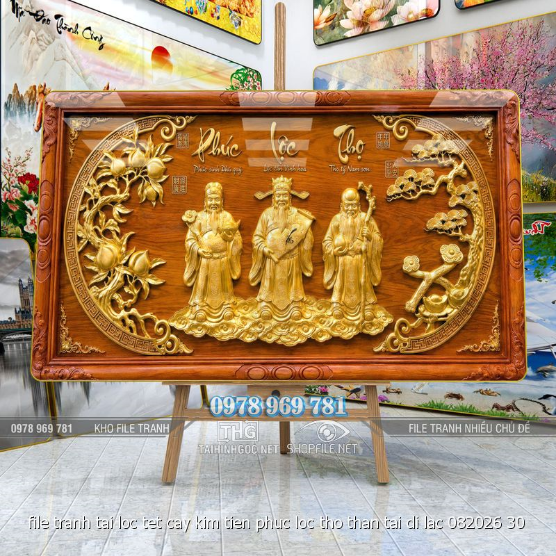 file tranh tai loc tet cay kim tien phuc loc tho than tai di lac 082026 30
