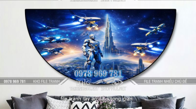 file tranh tay ao dai khong gian