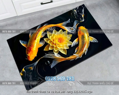 file tranh tham ca va hoa sen vang 22122025 nga