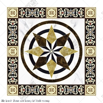 file tranh tham san trang tri hinh vuong
