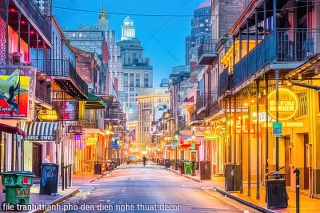 file tranh thanh pho den dien nghe thuat decor