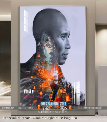 file tranh thay thich minh tue nghe thuat long den