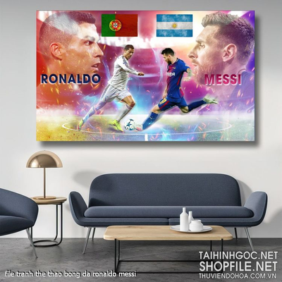 file tranh the thao bong da ronaldo messi