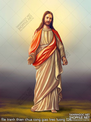 file tranh thien chua cong giao treo tuong 026