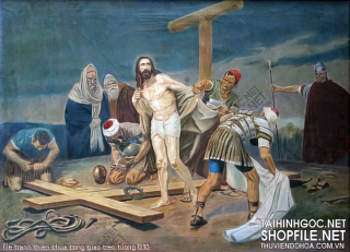 file tranh thien chua cong giao treo tuong 030