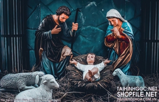 file tranh thien chua cong giao treo tuong 065