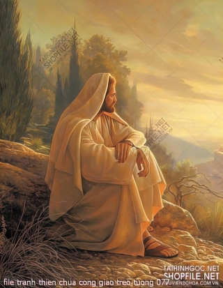 file tranh thien chua cong giao treo tuong 077