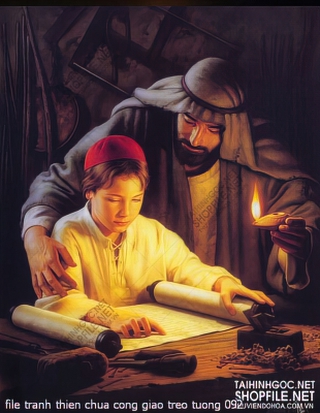 file tranh thien chua cong giao treo tuong 092