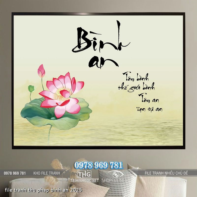 file tranh thu phap binh an 2025
