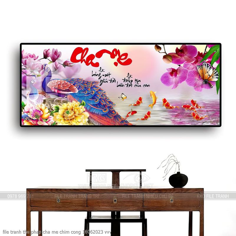 file tranh thu phap cha me chim cong 16062023 vvv