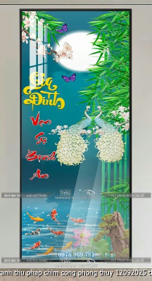 file tranh thu phap chim cong phong thuy 12092025 thanh