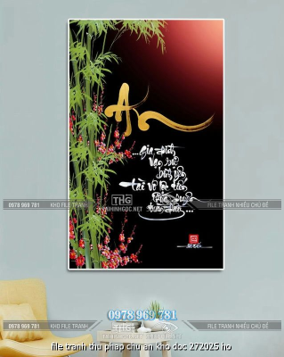 file tranh thu phap chu an kho doc 272025 ho