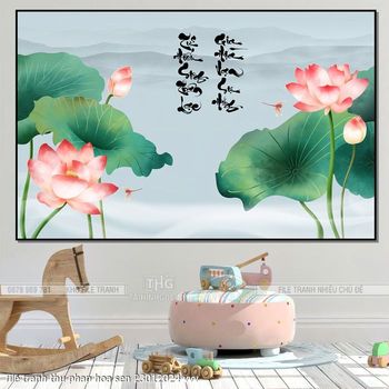 file tranh thu phap hoa sen 23012024 vvv