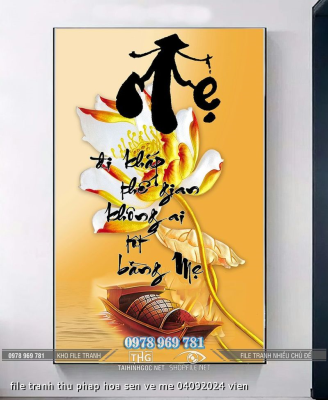 file tranh thu phap hoa sen ve me 04092024 vien