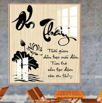 file tranh thu phap on thay ton su trong dao