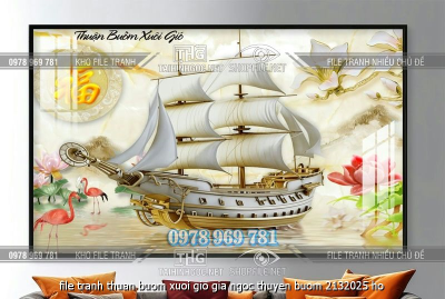 file tranh thuan buom xuoi gio gia ngoc thuyen buom 2132025 ho