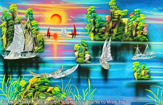 file tranh thuan buom xuoi gio lang que son mai xa cu kham trai