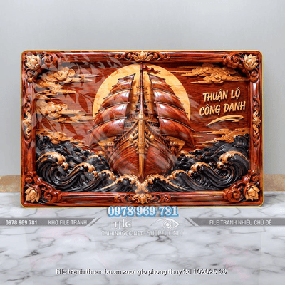 file tranh thuan buom xuoi gio phong thuy 3d 102026 99