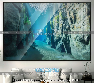 file tranh thung lung bien trang tri be ca decal dan kinh 15d 010