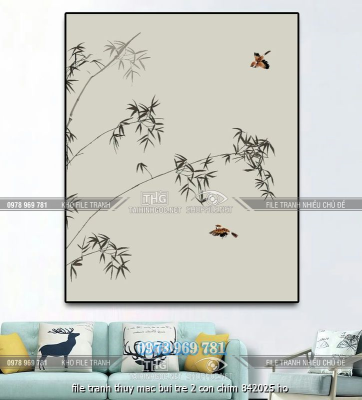 file tranh thuy mac bui tre 2 con chim 842025 ho