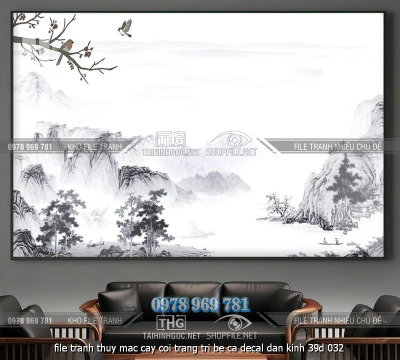 file tranh thuy mac cay coi trang tri be ca decal dan kinh 39d 032