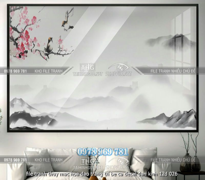 file tranh thuy mac hoa dao trang tri be ca decal dan kinh 12d 026
