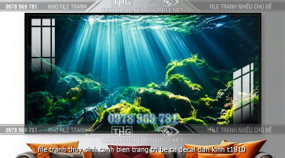 file tranh thuy sinh canh bien trang tri be ca decal dan kinh t1810