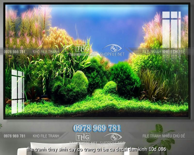 file tranh thuy sinh cay co trang tri be ca decal dan kinh 10d 086