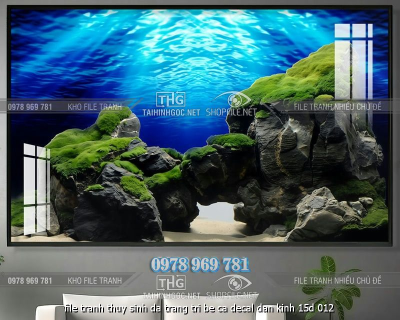 file tranh thuy sinh da trang tri be ca decal dan kinh 15d 012