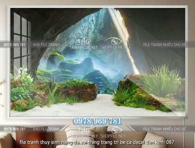 file tranh thuy sinh hang da soi trang trang tri be ca decal dan kinh 067