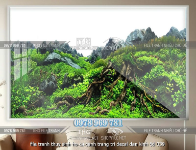 file tranh thuy sinh ho ca canh trang tri decal dan kinh 6d 039