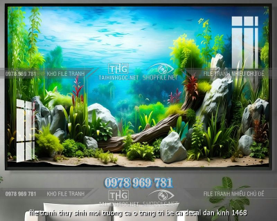 file tranh thuy sinh moi truong ca o trang tri be ca decal dan kinh 1468