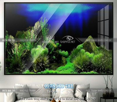 file tranh thuy sinh trang tri be ca decal dan kinh 12d 080