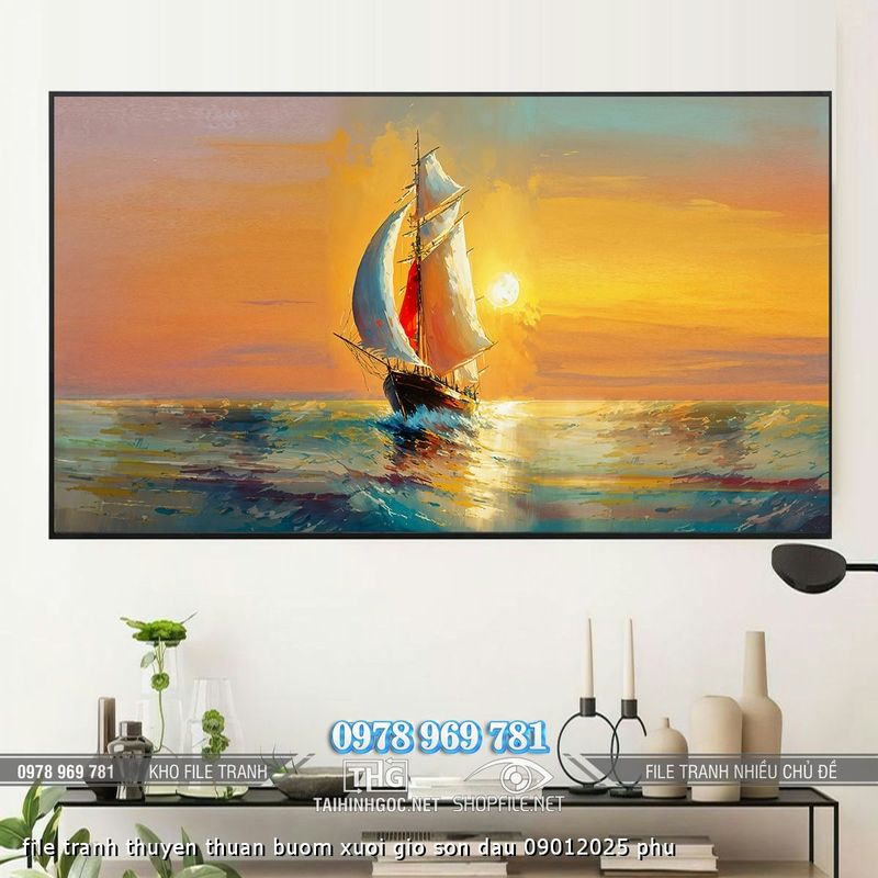 file tranh thuyen thuan buom xuoi gio son dau 09012025 phu