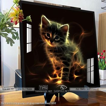 file tranh trang guong con giap meo tuoi mao 0102