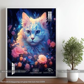 file tranh trang guong con giap meo tuoi mao 0309