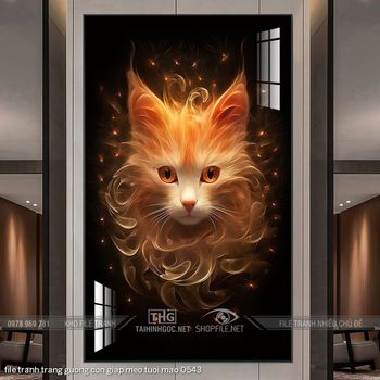 file tranh trang guong con giap meo tuoi mao 0543