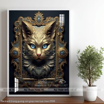 file tranh trang guong con giap meo tuoi mao 0555