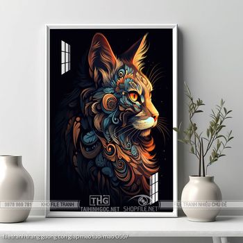 file tranh trang guong con giap meo tuoi mao 0557