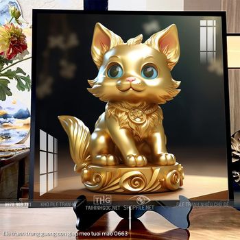 file tranh trang guong con giap meo tuoi mao 0663