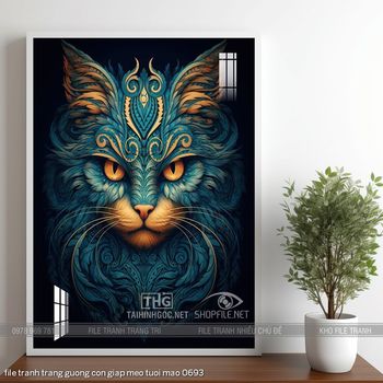 file tranh trang guong con giap meo tuoi mao 0693