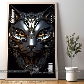 file tranh trang guong con giap meo tuoi mao 0752