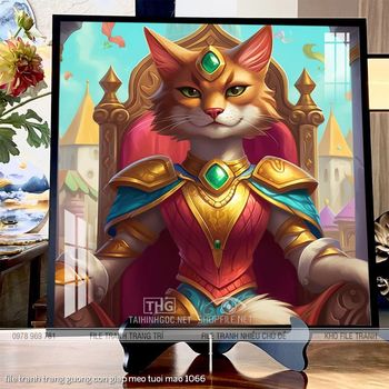 file tranh trang guong con giap meo tuoi mao 1066