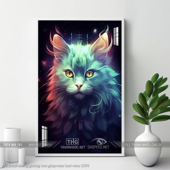 file tranh trang guong con giap meo tuoi mao 1074