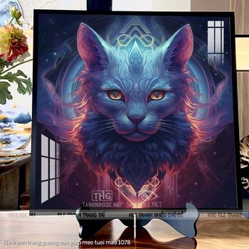 file tranh trang guong con giap meo tuoi mao 1078