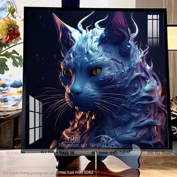 file tranh trang guong con giap meo tuoi mao 1082